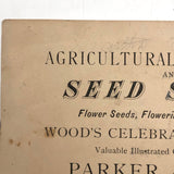 Parker and Wood Seeds and Tools Victorian Watermelon Man Trade Card