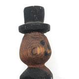 Smiling Old Jointed Clothes Pin Man