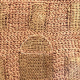 Antique Needlework Sampler on Linen  with Triple Alphabet, House, Flowers