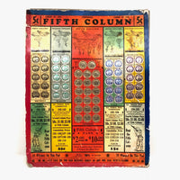 Smash The Fifth Column, WW2 Pull Tab Lottery Type Game