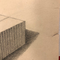 H.A. Brown c. 1940s Study Drawing, Stairs