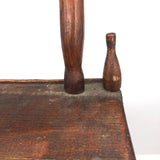 Charming Large Two Drawer Tabletop Folk Art Chest with Mirror