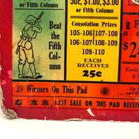 Smash The Fifth Column, WW2 Pull Tab Lottery Type Game