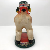 Mexican Folk Art Hare with Birds Candleholder