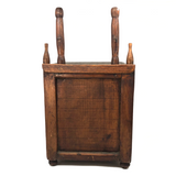 Charming Large Two Drawer Tabletop Folk Art Chest with Mirror