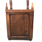 Charming Large Two Drawer Tabletop Folk Art Chest with Mirror