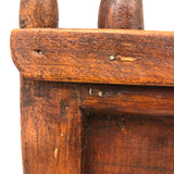 Charming Large Two Drawer Tabletop Folk Art Chest with Mirror