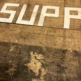 CRAF-T SUPPLIES Hand-Painted Sign on Old Breadboard