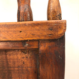 Charming Large Two Drawer Tabletop Folk Art Chest with Mirror