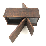Terrific Old Handmade Three Compartment Bee Box