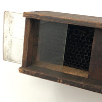 Terrific Old Handmade Three Compartment Bee Box