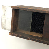 Terrific Old Handmade Three Compartment Bee Box