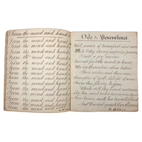 Horatio Crane Penmanship Notebook, 1816, Boston MA