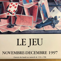 Galerie Michelle Boulet Paris "Le Jeu" Vintage Exhibition Poster, 1997