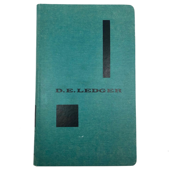 Unused Great Looking D.E. Ledger Hardcover Ledger Book with Alpha Index