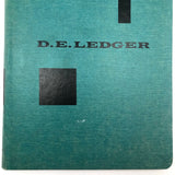 Unused Great Looking D.E. Ledger Hardcover Ledger Book with Alpha Index