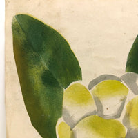 Striking Theorem Style Watercolor of (Presumed) Magnolia