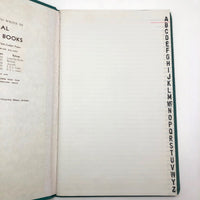 Unused Great Looking D.E. Ledger Hardcover Ledger Book with Alpha Index