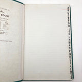 Unused Great Looking D.E. Ledger Hardcover Ledger Book with Alpha Index