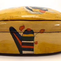Lacquer Box with Fantastical Creature Handmade in Kashmir, India