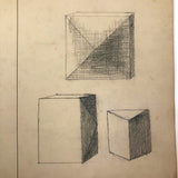 SOLD Agnes Raiche's Completed Krone's 1882 Primary Course Drawing Book