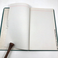 Unused Great Looking D.E. Ledger Hardcover Ledger Book with Alpha Index
