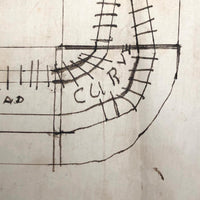 Hand-drawn Map of the North Branch Mines, Garrett County Maryland, c. 1870