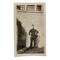 Antique Photograph of Jockey (?) with Great Face and Shadow