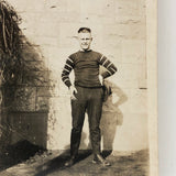 Antique Photograph of Jockey (?) with Great Face and Shadow