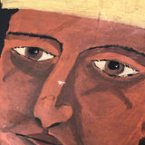 Marvelous Oil on Board Triple Portrait, with Logan Drake, Founder of Silver Beach Amusement Park