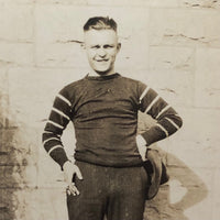 Antique Photograph of Jockey (?) with Great Face and Shadow