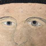 Marvelous Oil on Board Triple Portrait, with Logan Drake, Founder of Silver Beach Amusement Park