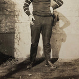 Antique Photograph of Jockey (?) with Great Face and Shadow