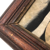 Marvelous Oil on Board Triple Portrait, with Logan Drake, Founder of Silver Beach Amusement Park