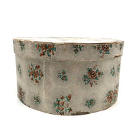 Victorian Wallpaper Covered Wood and Board Box, Newspaper Covered Bottom