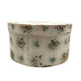 Victorian Wallpaper Covered Wood and Board Box, Newspaper Covered Bottom