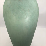 Stunning Tall Matte Green Glazed Arts and Crafts Pottery Vase