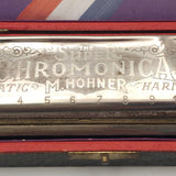 M. Hohner 1920s German "Super Chromonica" Harmonica in Original Box, Key of G