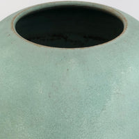 Stunning Tall Matte Green Glazed Arts and Crafts Pottery Vase