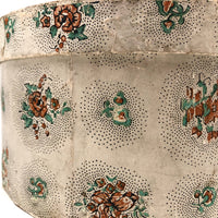Victorian Wallpaper Covered Wood and Board Box, Newspaper Covered Bottom