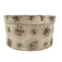 Victorian Wallpaper Covered Wood and Board Box, Newspaper Covered Bottom
