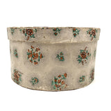 Victorian Wallpaper Covered Wood and Board Box, Newspaper Covered Bottom