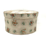Victorian Wallpaper Covered Wood and Board Box, Newspaper Covered Bottom