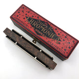 M. Hohner 1920s German "Super Chromonica" Harmonica in Original Box, Key of G