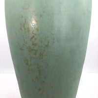 Stunning Tall Matte Green Glazed Arts and Crafts Pottery Vase