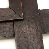 Sweet Old Wooden Frame with Rounded Corners and Dark Red Stain