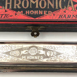 M. Hohner 1920s German "Super Chromonica" Harmonica in Original Box, Key of G