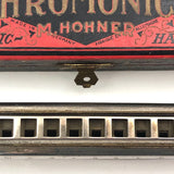 M. Hohner 1920s German "Super Chromonica" Harmonica in Original Box, Key of G