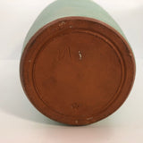 Stunning Tall Matte Green Glazed Arts and Crafts Pottery Vase