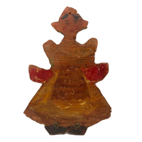Wooden Cutout Dutch Girl with Fantastic Surface